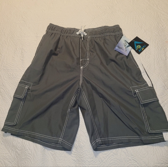 Kansas Surf board shorts size L charcoal grey - Picture 6 of 10